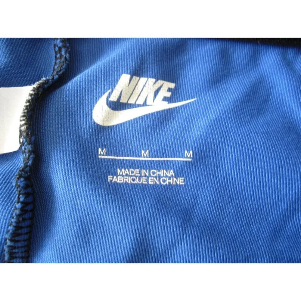 Nike All Over Logo Women Leggings Blue Black 